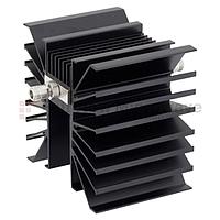 Fairview SA3DFM300W-10 10 dB Fixed Attenuator 7/16 Female To 7/16 Male Directional Up To 3 GHz Rated To 300 Watts With Black Aluminum Heatsink Body