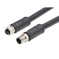 Molex 1205010232 Sensor Cables / Actuator Cables M12 Double-Ended Cordset 4 Poles  Female to Male 16 AWG Black 0.5m  Lngth