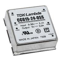 TDK-Lambda CCG15-24-05S Isolated 15W 12/24Vin 5Vout 3A