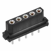 Harwin M80-8400542 Receptacle 5 POS SIL FEMALE VERT TIN