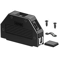 Amphenol CONEC 16-001840E Strain Relief Backshell 37 POS BLACK PLASTIC HOOD