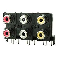 Same Sky (formerly CUI Devices) RCJ-61232323 PCB Mount Jack RCA Connectors