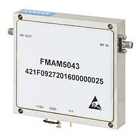 Fairview FMAM5043 High Power Amplifier at 7 Watt P1dB Operating From 8.5 GHz to 11 GHz with 30 dB Gain, 46 dBm IP3 and SMA