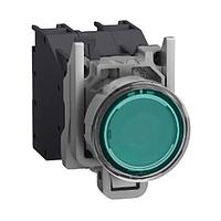 SCHNEIDER XB4BP383BM5GEX Flush Haz Loc - Ill PB Green w/boot 24 240V