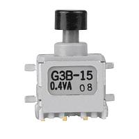 NKK Switches G3B15AH-R-XA Pushbutton Switches SPDT ON-(ON) R/A BLK