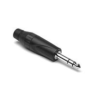 Amphenol Audio JS3PB-AU Phone Connectors 1/4" (6.35mm) Jumbo Stereo Phone PLG BLK