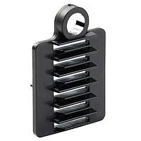 Essentra Components OFSH-T-6-GFBLK Cable Mounting & Accessories Fiber Splice Holdr,Screw Mnt,Black