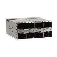 AMP Connectors - TE Connectivity 2-2339978-0 Cage Assemblies SFP56 STACKED 2X4 RECEPTACLE ASSEMBLY