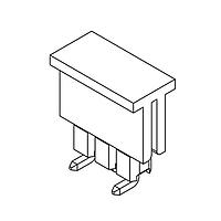 Amphenol Commercial Products G800MU304010EU Pin Strip Pin Header 2.54mm Pitch STR SMT,1x4Pin,30u" Gold,LCP,5.84mm*2.54mm_5.0mm,T&R W/CAP