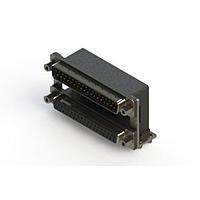 EDAC 663-037-364-049 Dual Port D-Sub Connectors Right-angle Dual Port D-Sub Connector
