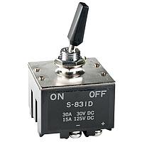 NKK Switches S831D High capacity standard size toggles 3PST ON-NONE-OFF SCREW LUG