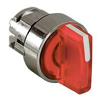SCHNEIDER ZB4BK1843 Knob 3POS ILLUM SPRING RET SELECTOR RED RT