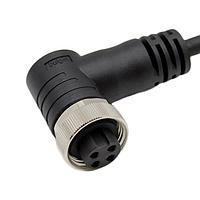 Bulgin PXPTPU78RAF04ACL050PUR Sensor Cables / Actuator Cables 4 Contacts 7/8" Right Angled Female 5m Cable