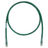 Panduit UTPK6A3MGR Cat 6a Keyed Copper Patch Cord, Cat 6A, Green U