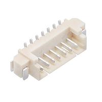 AMP Connectors - TE Connectivity 1734260-7 Shrouded 7 POS HDR VT SMT 1.25mm
