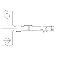 AMP Connectors - TE Connectivity 5530553-2 (Mouser Reel) Socket T/SPRING PLTD SN Reel of 1000