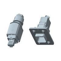AMP Connectors - TE Connectivity 7-2120875-1 Industrial VARIANT 14 COUPLER P&J CAT5E 8P 180