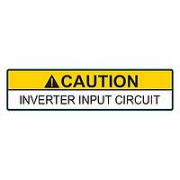 HellermannTyton 596-00750 Solar Label Solar Label, CAUTION INVERTER OUTPUT CIRCUIT, 4.0" x 1.0", VL, Yellow, 50/roll