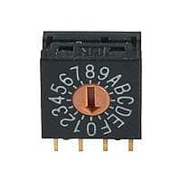 NKK Switches FR01FR16H-S Rotary Switches 10MM HEXADECIMAL 16P REAL CODED R/A