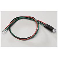 BIVAR PM53-YGW22.0 LED Panel Mount Indicators 3 Leaded Yellow/Grn White Diff 22" Wire