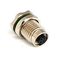 Bulgin PXMBNI05RPF03AFL003 Straight M5 Series Rear Panel Mount Conn