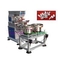 Hoystar GW-P2/SK-1 Rotary Plastic Counter Wheel Pad Printing Machine with Vibratory Feeder (2000pcs/Hr)