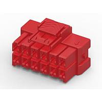 AMP Connectors - TE Connectivity 6-1971776-6 Headers & Wire Housings PTL 2X6 PLUG HSG HIGH TEMP KEY B RED