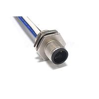 Amphenol LTW M12T-04PMMS-SH8C30 Sensor Cables / Actuator Cables M12 Circular Metric Connector, T Code, Metal, 12A, 04 pins, Male Connector, Male Contact, Hexagonal, Screw Thread, Solder, Receptacle With Cable/Wire, Length 300mm, IP68 / IP69K