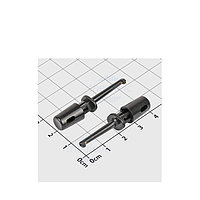 OEM HT01 black Hook Test Probe (5A, 250V, 40mm)