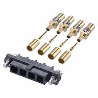 Harwin M80-FC305F1-04 Discrete Wire Cable Assemblies FEMALE CRIMP COAX 4 POS 6 GHz 50 Ohm