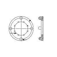 Aavid 7717-122DAPG Semiconductor Circular Mounting Pad Semiconductor Mounting Pad for IC, Circular, Dialyl Phthalate (DAP), 1.78x9.27mm