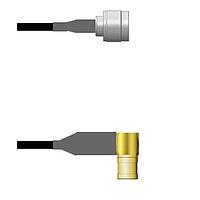 Amphenol Custom Cable Q-2N03U0008008i RF Cable Assemblies N-SP/SMB-RP RG58 8I