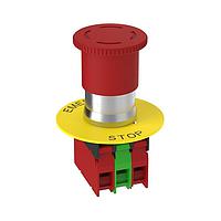 Banner Engineering SSA-EBM-12L Emergency Stop Switches 22 mm Metal E-Stop Button Kit; Kit Includes: 40 mm Actuator on Metal Shaft; Metal Mounting Adapter, 2 NC & 1 NO Contacts; E-Stop Legend
