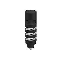 Banner Engineering TL50BL3AOSKQ Tower Lights TL50 Pro Tower Light with IO-Link Sealed Omnidirectional Audible, Beacon Black Housing: 3 Lighted Segments; Voltage: 18-30 V dc; Environmental Rating: IP67; Colors: Multicolor; 4-pin M12 Integral QD