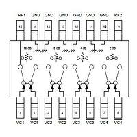 MACOM MAADSS0009TR-3000 Digital Attenuator DC-2GHz 4-Bit 2dB steps to 30dB