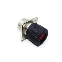 Amphenol SINE Systems RT0W01832SNHEC Connectors Receptacle, Square Flange, 32 Position, Female, Shell Size 18, and End Cap with Individual Wire Sealing