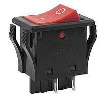 NKK Switches JWM21RC2A/UCV Rocker Switches DPST TV5 RATED RED CAP VERT MARK