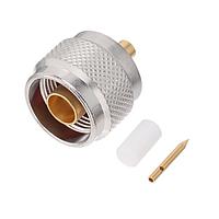 Radiall R161051000W Connectors N / STRAIGHT PLUG SOLDER TYPE CABLE .141