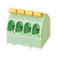 Adam Tech EB171SA-04-M Plugs EURO BLOCK R/A, SPRING CLAMP, .295 (7.50) PITCH