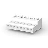 AMP Connectors - TE Connectivity 3-640621-8 Receptacle Housing FEED THRU W/O TAB 8P white tin 24 AWG