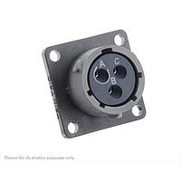 Eaton Souriau-Sunbank UTSX012D3S Receptacles Square flange receptacle, without backshell, with 3 female PCB contacts, IP68/69K in unmated conditions