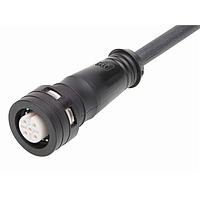 Molex 1204010089 Double Ended DE Cordset 5P FM(ST) to M(90) PUR WSOR 1M