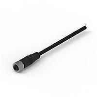 Wurth Elektronik 643622120304 Sensor Cables / Actuator Cables WRCIRC M12  Screw  Coding A  Cable Assembly  with 2 m PVC cable Straight with Metal Coupling Nut Female connector, polarity 4