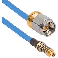 Amphenol SV Microwave FV67SMPM-085-MSLPSMA-060 RF Cable Assemblies VITA 67.1/2 SMPM SMA LowProfile M 6"Cable