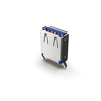 GCT (Global Connector Technology) USB1086-GF-B USB Type A Connectors USB A 3.0 Skt Vert High Life GF 14.9 mm H W/shell stk Tray