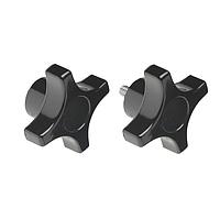 Davies Molding 2830EB Clamping Knob Clamping Four Arm 50x25x22