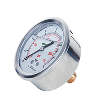 INSIZE 5207-C2D3L1W2R25 Bourdon Tube Pressure Gauges (Liquid Filled) (0~250bar/0~3500psi; 1/8ZG; Ø63mm)