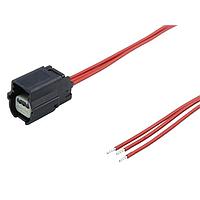 Molex 226461-1034 OTS Cable Assembly MX64 Female-to-Pigtail OTS Cable ASSY 1R 600mm Len Tin Plating 3 CKTS BLK