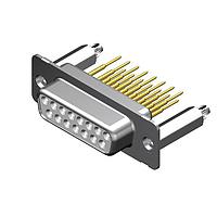 Molex / FCT 173109-0293 D-Sub Connectors - Standard Density FCT DSUB STR RCPT 9 PN W/SNAPIN