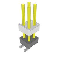 Samtec HW-02-09-F-D-390-SM-A Headers High Temperature Flexible Board Stacking Header